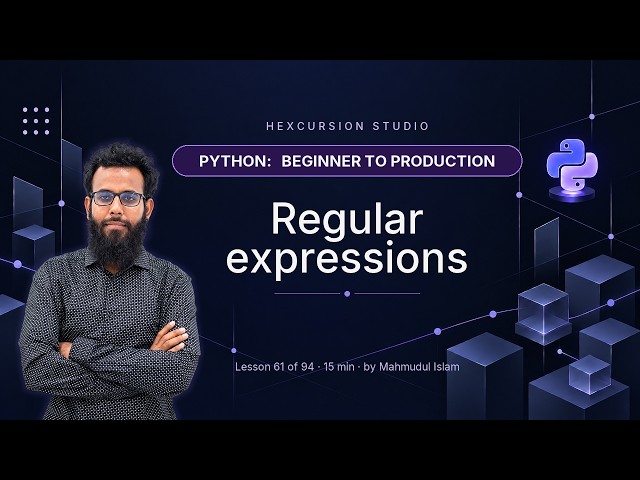 Python Regex Tutorial for Beginners | Python 61/94
