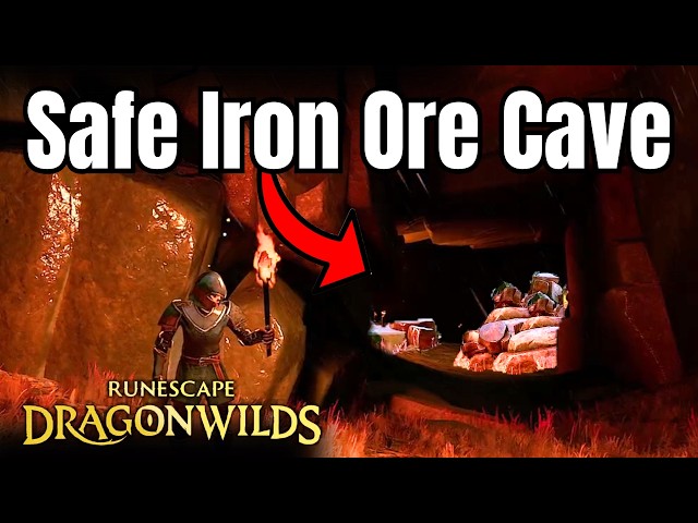 Early, Safe, Secret Iron Ore Cave!!! Runescape Dragonwilds