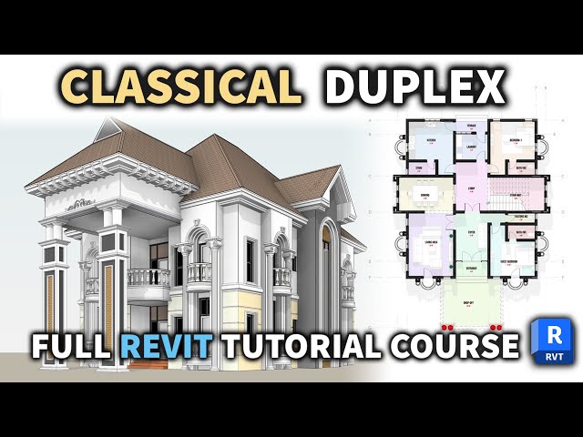 Classical Design / Revit Architecture 2024/ Full Beginner's Tutorial Course
