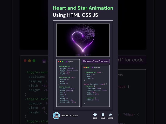 Animated Heart 🤯☠️ HTML CSS #js #animation #shorts