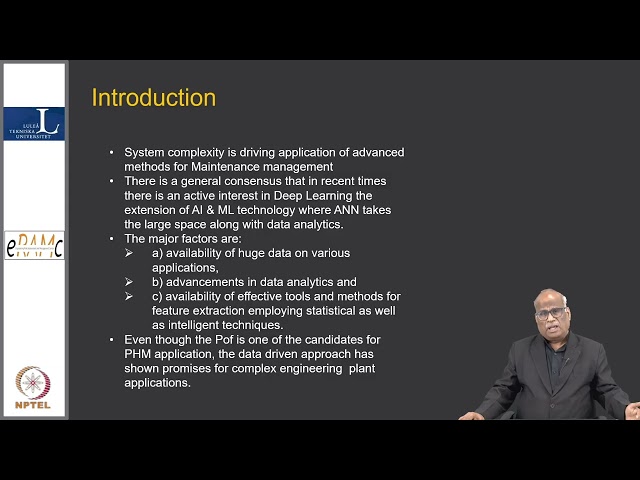 Week 6 - Lecture 26 : AI, Machine Learning, Deep Learning, and Role of Statistical Methods