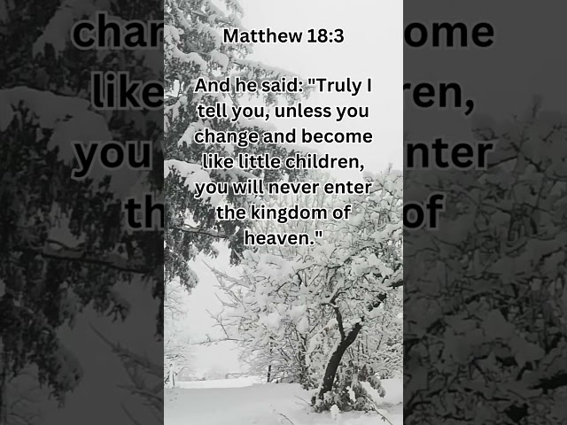 Jesus Saves | Matthew 18:3 | Bible Verse