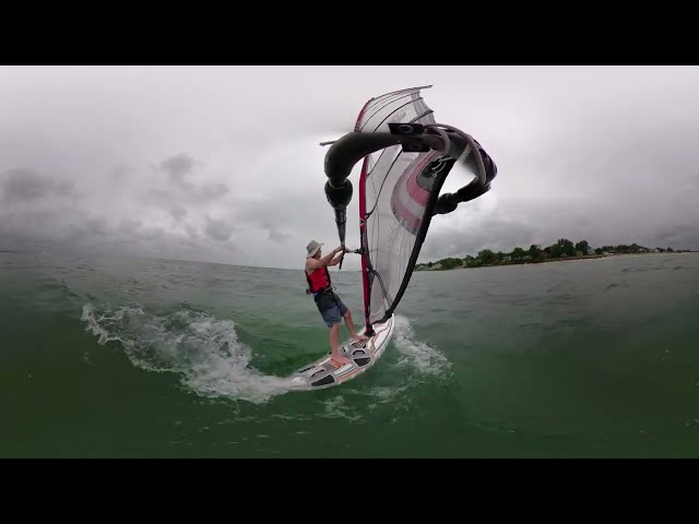August 14, 2022 Windsurfing on Lake Michigan north of Ogden Dunes