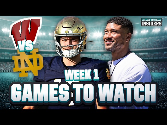 Games to Watch entering Week 1 👀 | Will Bill Belichick lead UNC to a Bowl Game? 🤔