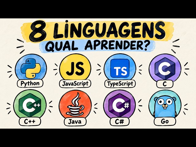 8 Linguagens de Programação Explicadas: Qual Aprender Primeiro?
