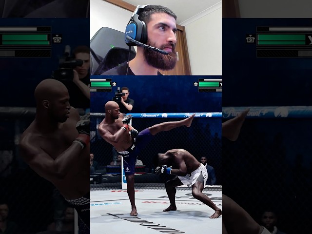 Spin Head Kick KO With MVP #ufc #gaming #ufc6