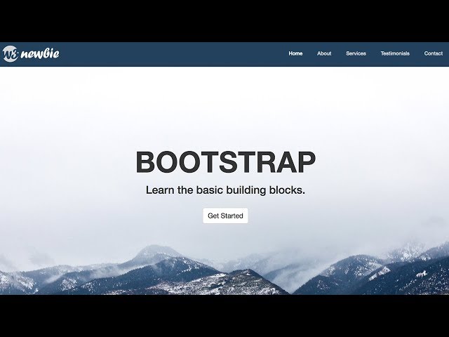 Responsive Bootstrap Website Tutorial with Full Screen Landing Page