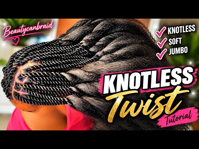 KNOTLESS TWISTS FOR DUMMIES | EASY Step-by-Step Tutorial