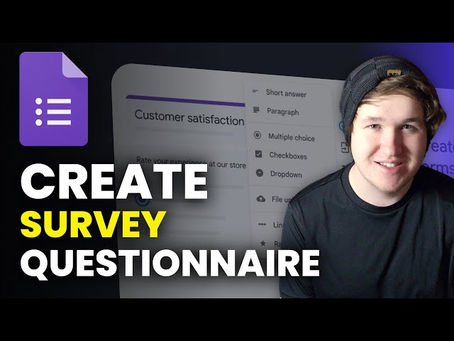How To Create Google Form Survey Questionnaire -  Google Forms Tutorial