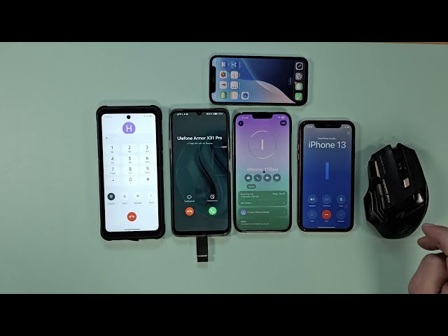 Incoming call iPhone 13 PM iPhone 11 iPhone 12mini with mouse control and Alarm Clock