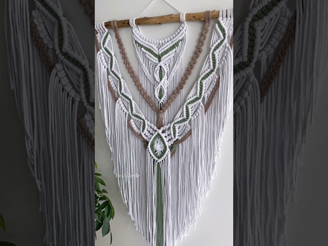My new macramé wall hanging🌸 #macrame #macrameinspiration #macramewallhanging #macramedecor