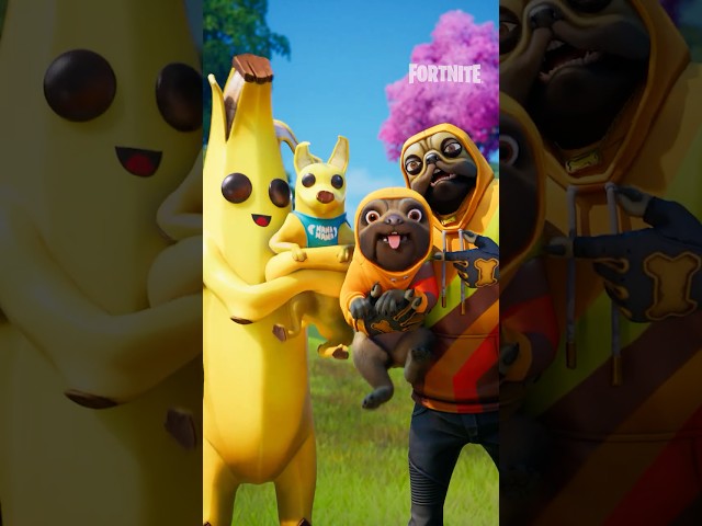 Sidekicks join Fortnite! 🐶🐟🦖🧸