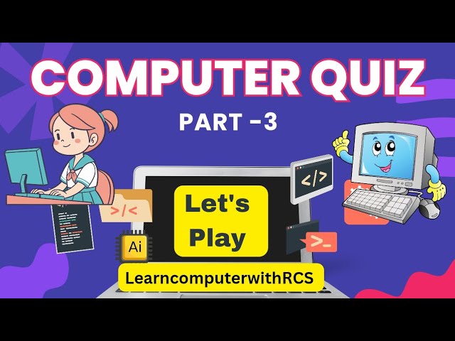 💻 Computer Fundamentals Quiz Part 3 | Test Your Computer Knowledge | Learn Computer with RCS