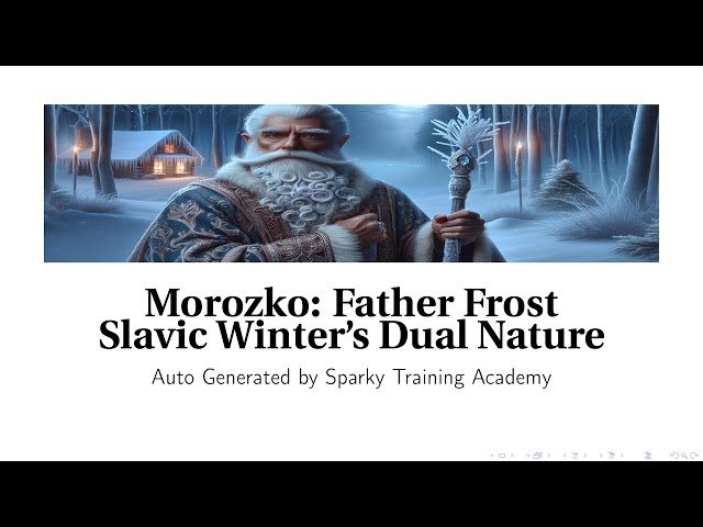 Morozko: Father Frost - Slavic Winter's Dual Nature