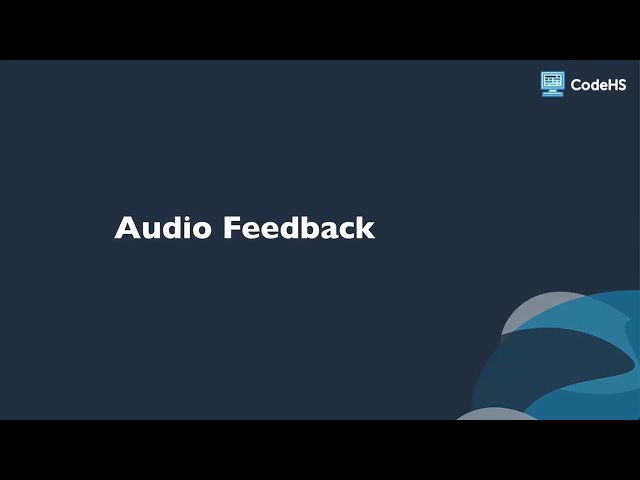 4.4.10 Unity Demo: Audio Feedback