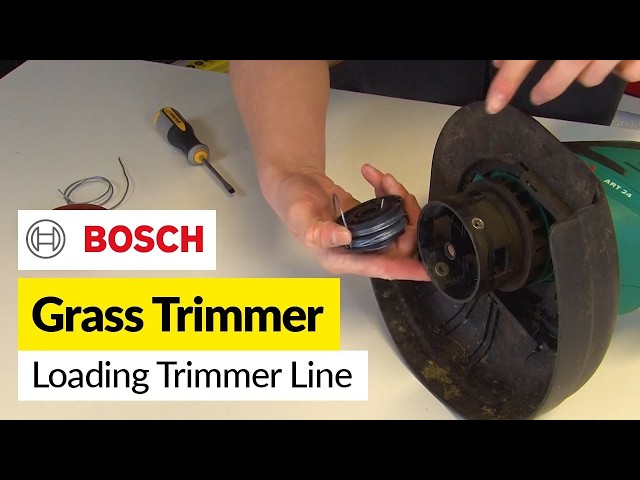 Bosch Grass Trimmer Line Needed? - Her'es How to Load on the Spool!