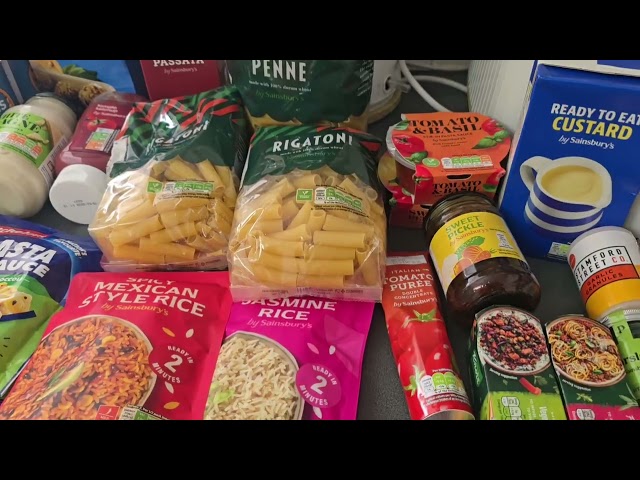 SAINSBURYS AND ALDI GROCERY HAUL AND MEAL PLAN