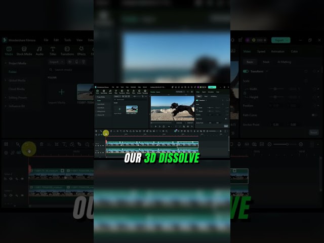 How to master the 3D Dissolve in seconds #tips #editing #creative