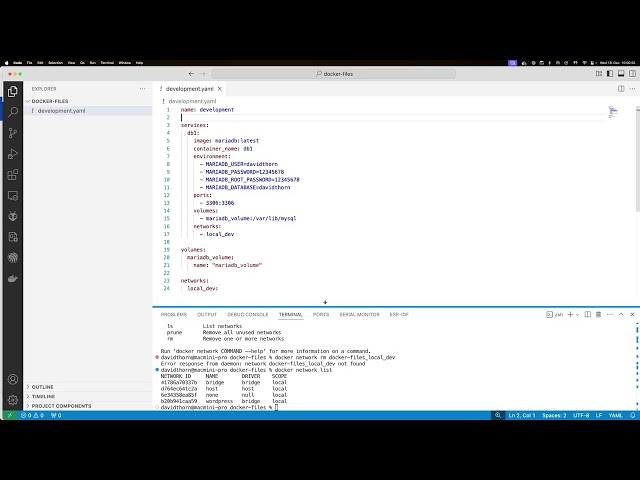Specify a Docker Compose Project Name
