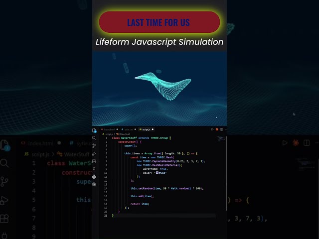 I Created a Digital Life Form with JavaScript! 🤯 #shorts  #trending #viral #youtubeshorts #python