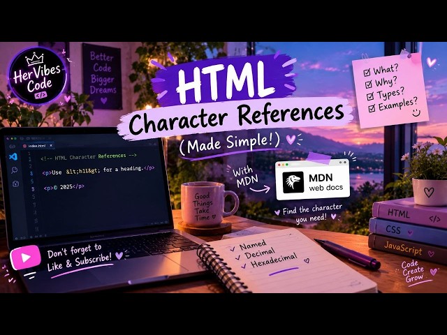 HTML Character References Explained 💻✨ | Beginner HTML Tutorial