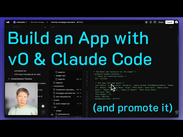How to Build an App with v0 AI and Claude Code (and save hours of time)