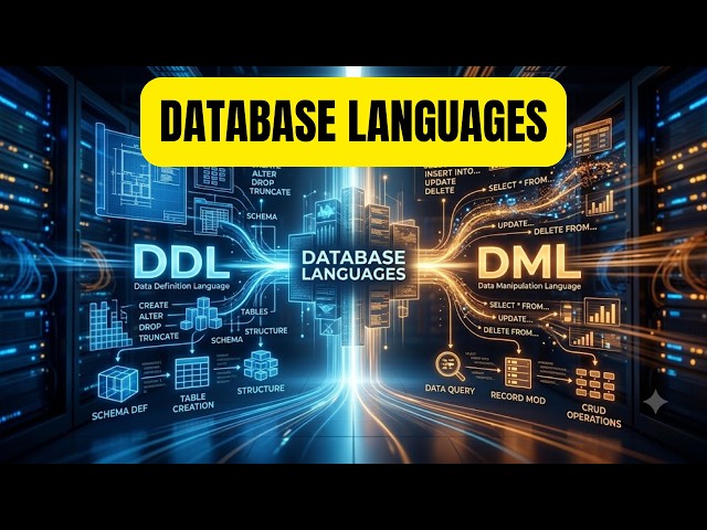DDL vs. DML: Database Languages Explained | 5-Min Tutorial