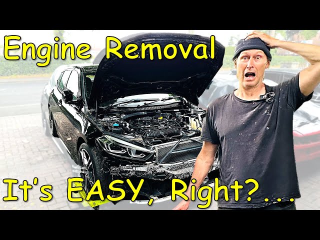 FINALLY, The Engine is OUT! | What a Job! | 2022 BMW M 135i X drive Project