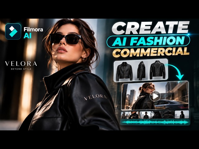 Create a Professional AI Fashion Commercial with Filmora.TV | Full Creative Workflow