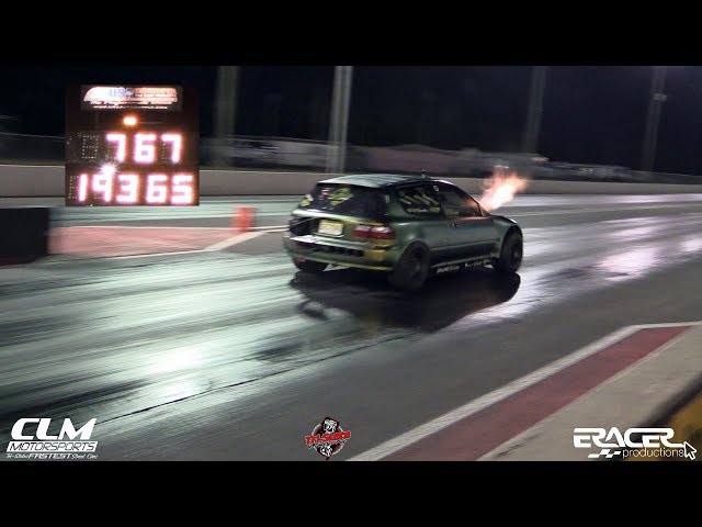 AWD Civic 7.67 @ 193mph "Section 8" CLM Motorsports | World Record | ERacer