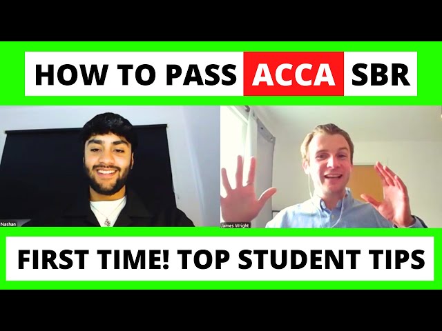 How to pass the ACCA SBR exam first time! Top student tips to get 50%+ when you think you've failed
