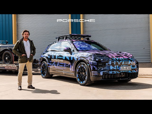 Richard Hammond drives the electric Cayenne for the first time