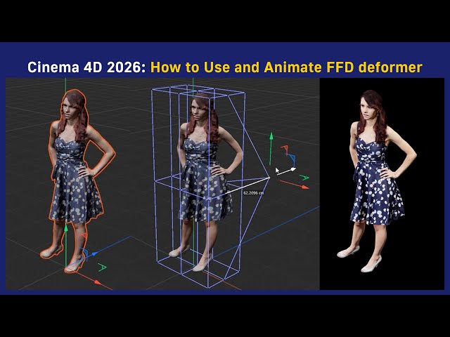 Cinema 4D 2026: How to Use and Animate FFD deformer