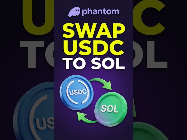 How to Swap USDC to Solana (SOL) in Phantom Wallet! 👻⚡