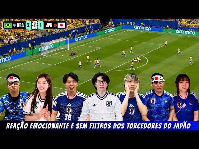 Reação dos torcedores japoneses | Brasil 2 x 1 Japão #brasil