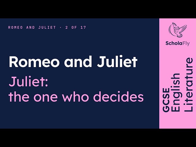 GCSE English Lit - Juliet: the one who decides | Romeo and Juliet 2/17 (2026/27 exams)