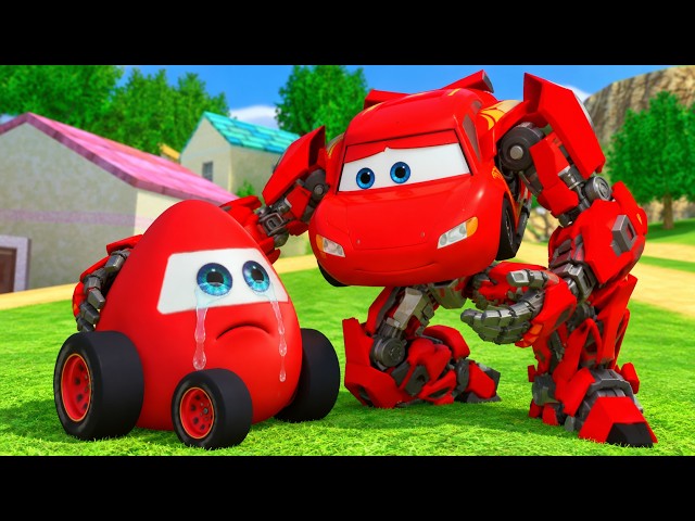 Don't Cry! Lightning McQueen Rescue His Friends! | Funny Animation