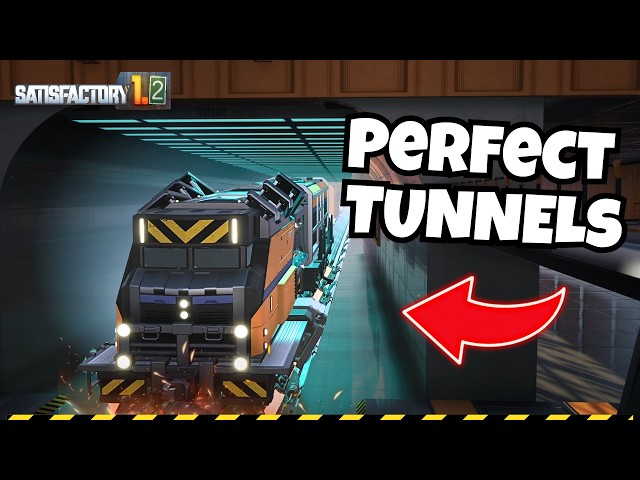 Use THIS Blueprint for Clean Train Tunnels in Satisfactory