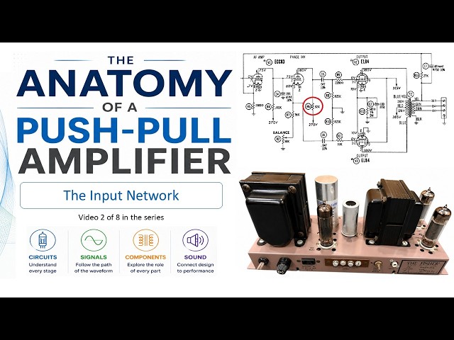 Anatomy of a Push Pull Audio Amplifier - Part 2 - Input Network