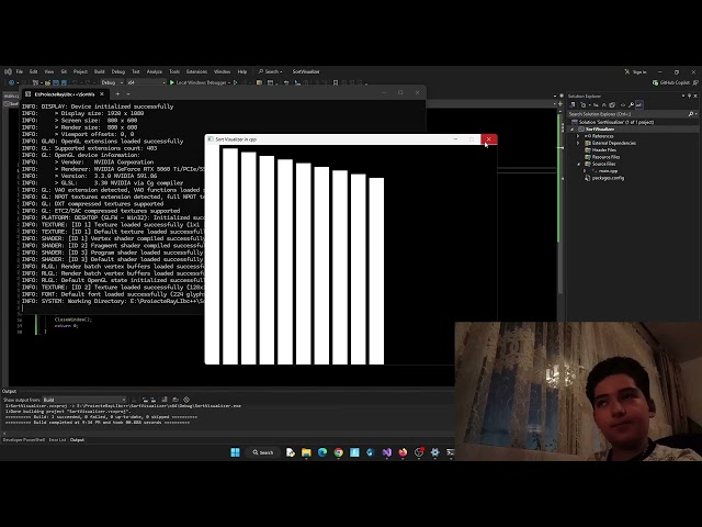 Coding a Sort Visualizer From scratch in c++. PART 1