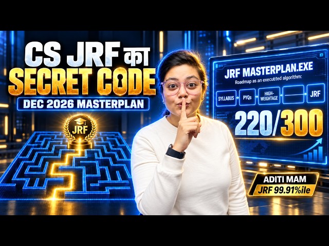 UGC NET Computer Science Dec 2026 Masterplan 🔥 Secret Code to Score 220/300!