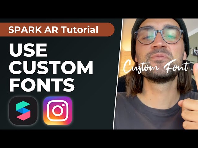 Use Custom Fonts in Spark AR - Meta Spark AR Studio Tutorial | Create your own Instagram Filter