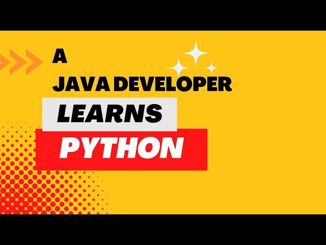 A Java developer learns Python - Part 4