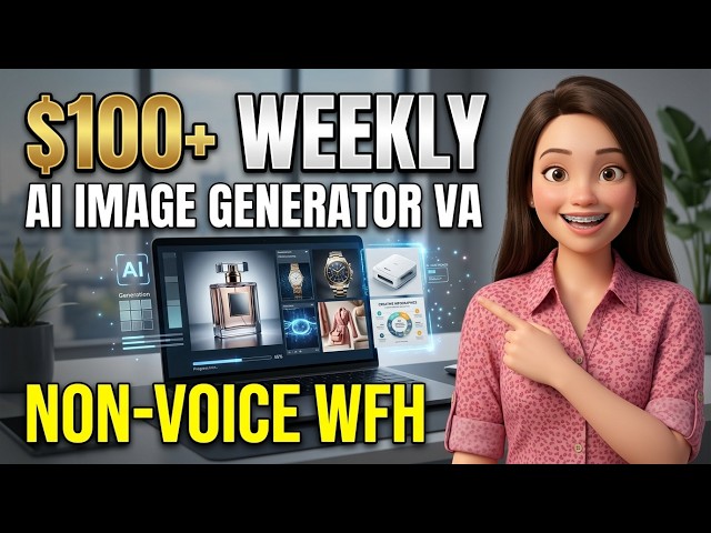 Earn $100+/week as AI Image Generator ,Non Voice + Work from Home