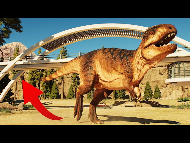 🔲 Carcharodontosaurus Showcase & Habitat Build With Customized Walkway | Jurassic World Evolution 3