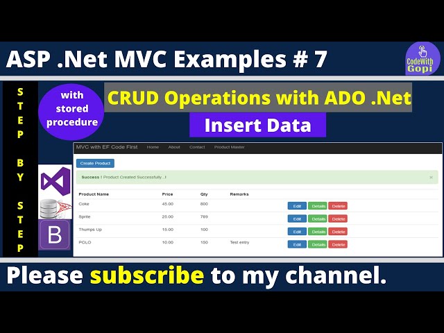 💡 How to Insert Data into Database Using SQL Stored Procedure in ASP.NET MVC | MVC Examples