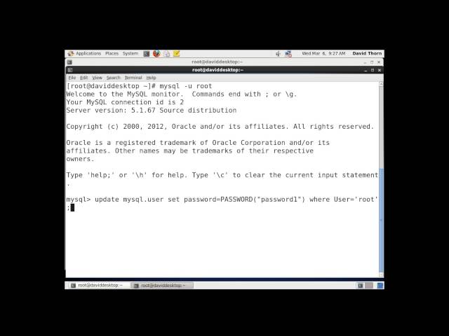 MySQL - Linux - RESTORE MySQL Server ROOT Password