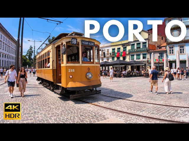 PORTO Walking Tour 🇵🇹 This Is Classic Porto | Trams, Clérigos, Lello & Summer Streets 4K HDR