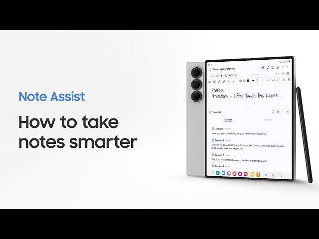 How to use Note Assist | Galaxy AI | Galaxy Z Fold6 | Samsung