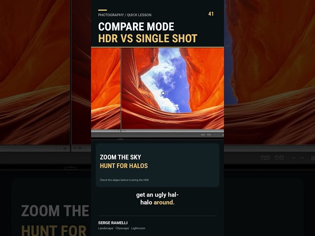 Press C: how I check if my HDR really beats the single shot